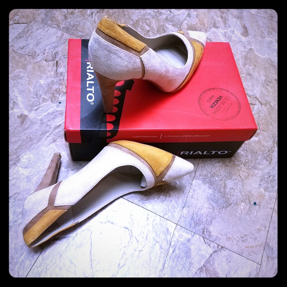 Rialto Morgana Chestnut Multi/Suedette Pumps